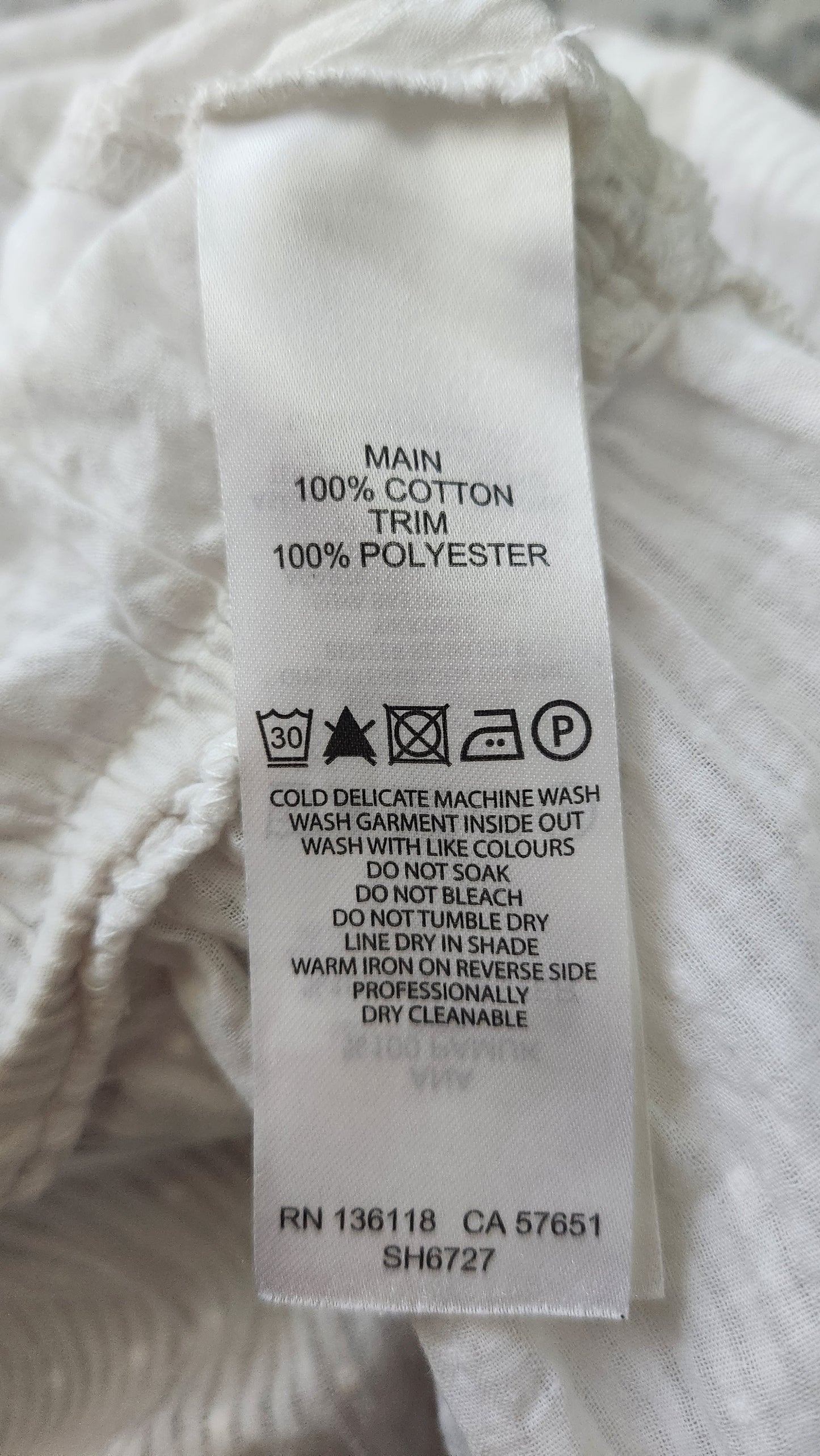 Forever New White Embroidered Cotton Blouse - Size AU 8