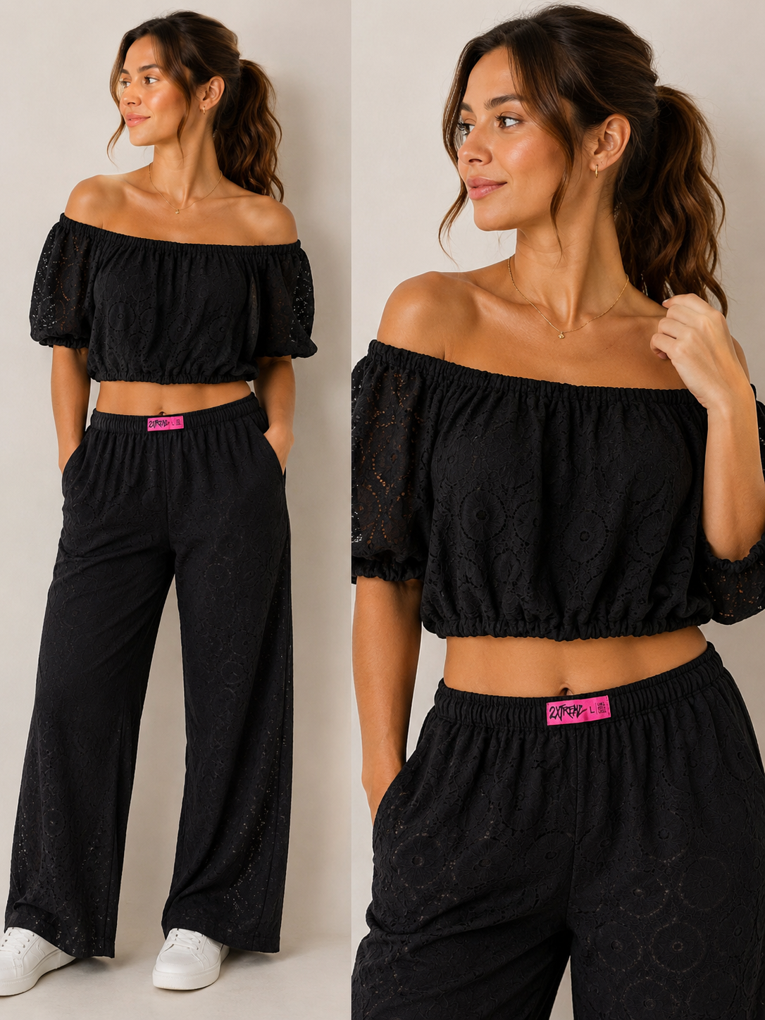 black off shoulder top