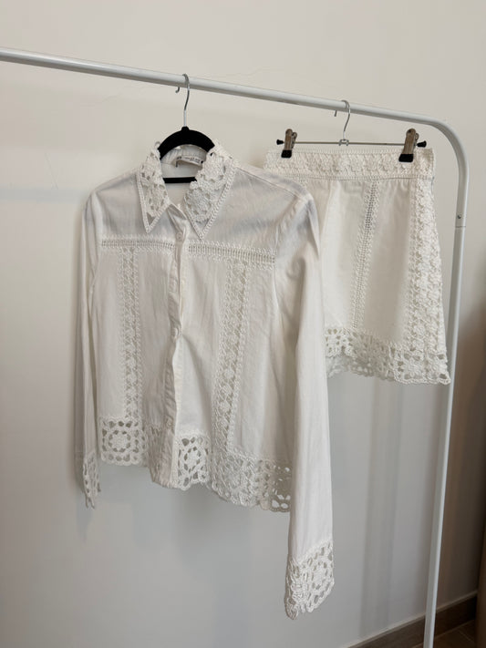 Lace Co-Ord - Shorts and Shirt