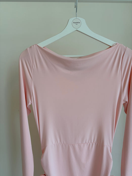 blush pink mini dress
