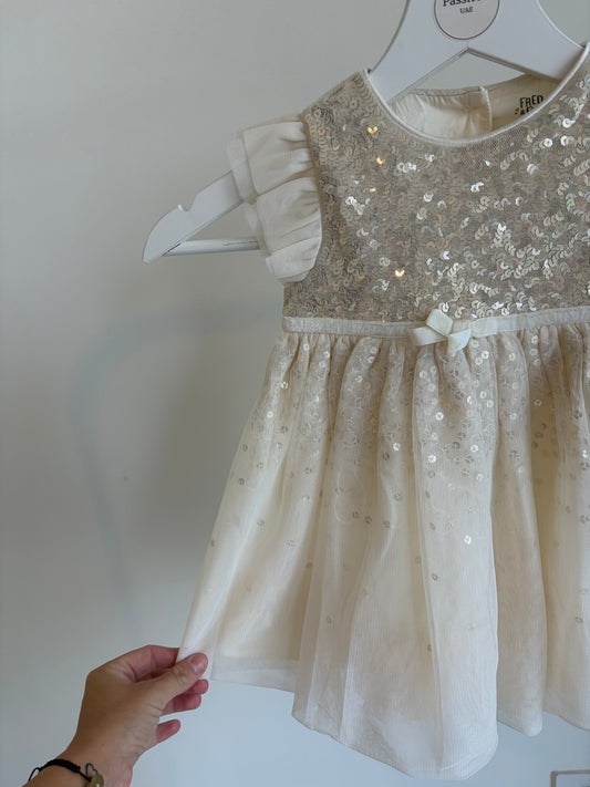 Cream Sequin Tulle Baby Dress – Fred & Flo (New with Tags)