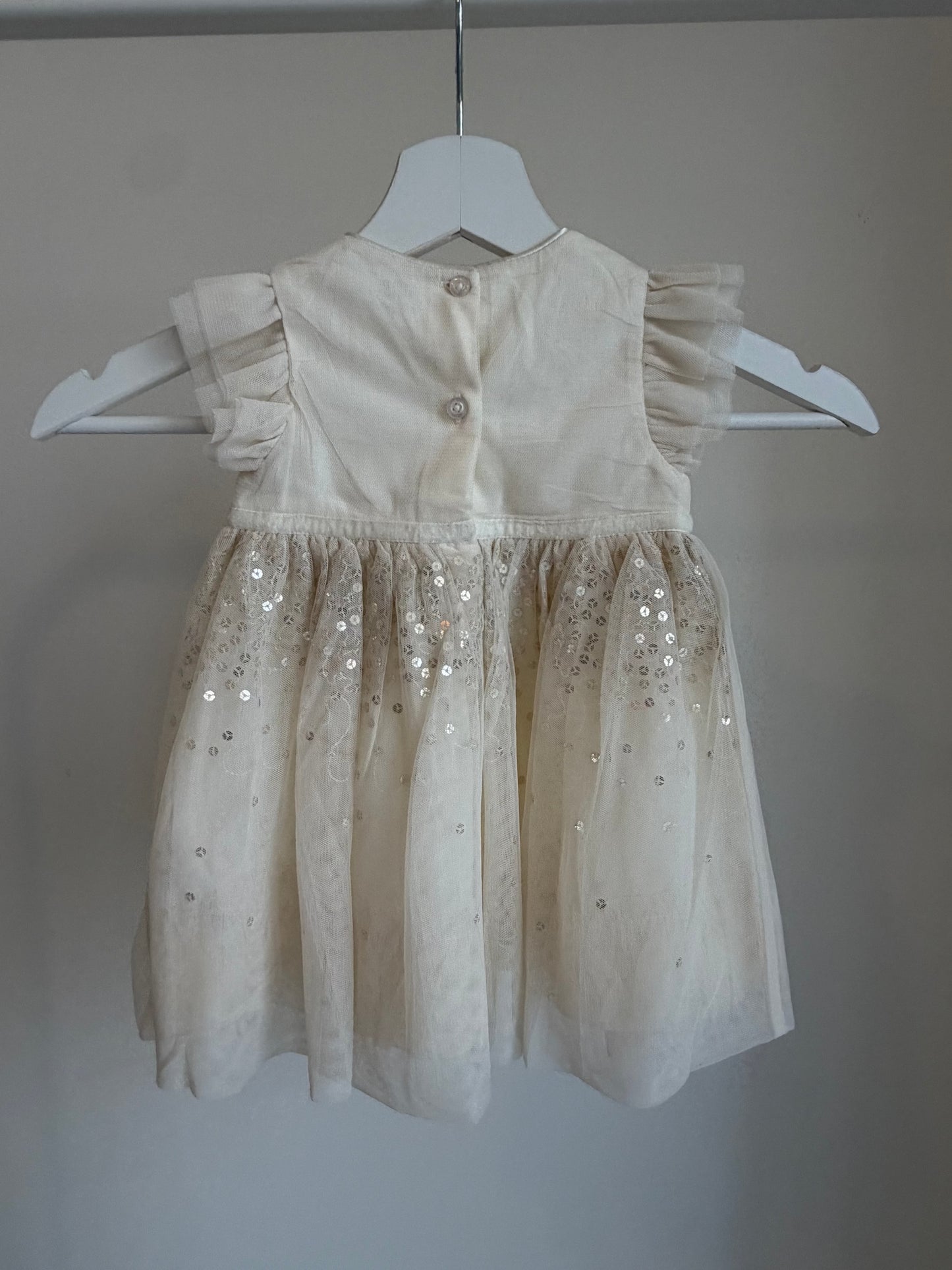 Cream Sequin Tulle Baby Dress – Fred & Flo (New with Tags)