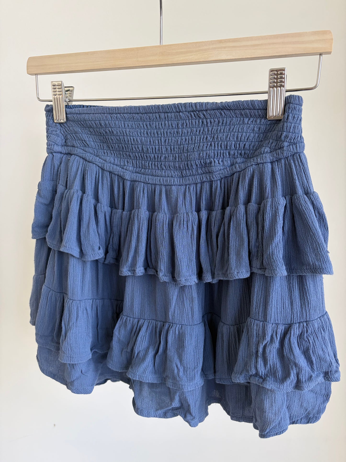 hollister blue skirt