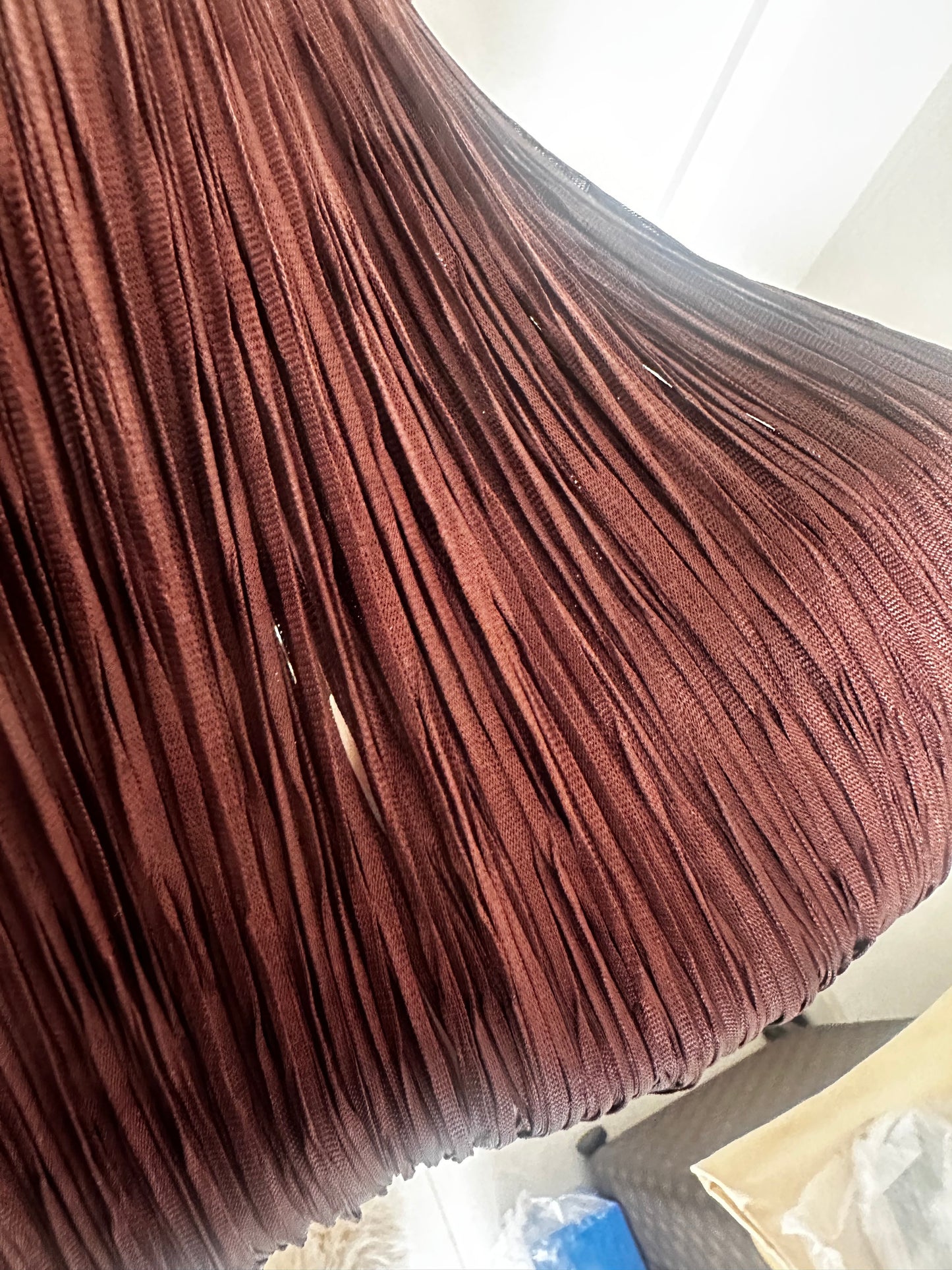 Brown Zara tassle dress