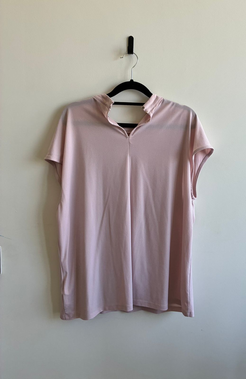 H&M Blush Pink Cap Sleeve Top with Cut-Out Back