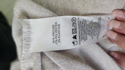 Forever New Longline Knit Cardigan - Soft Beige - Size XS
