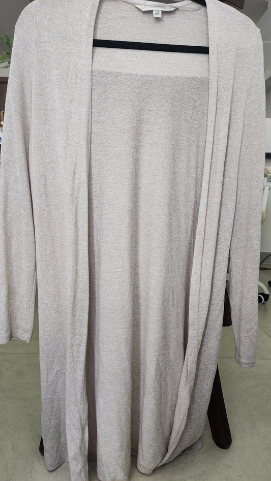 Forever New Longline Knit Cardigan - Soft Beige - Size XS