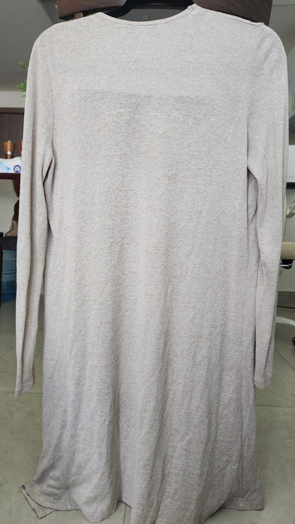 Forever New Longline Knit Cardigan - Soft Beige - Size XS
