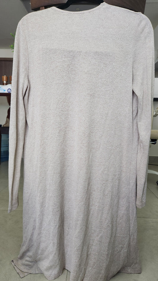 Forever New Longline Knit Cardigan - Soft Beige - Size XS