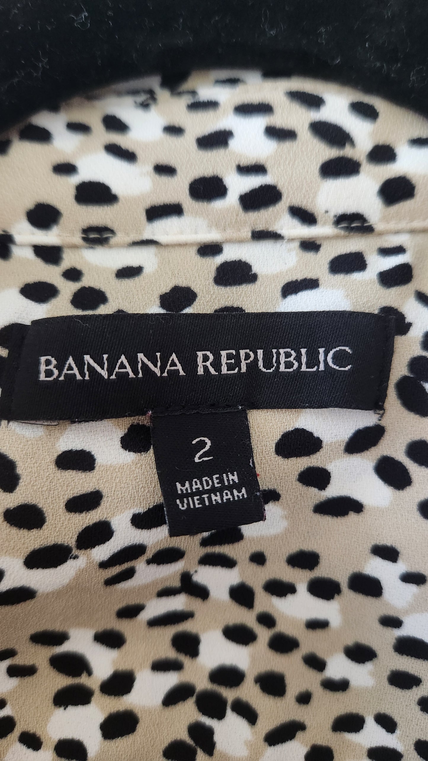 Banana Republic Animal Print Sleeveless Playsuit / Romper