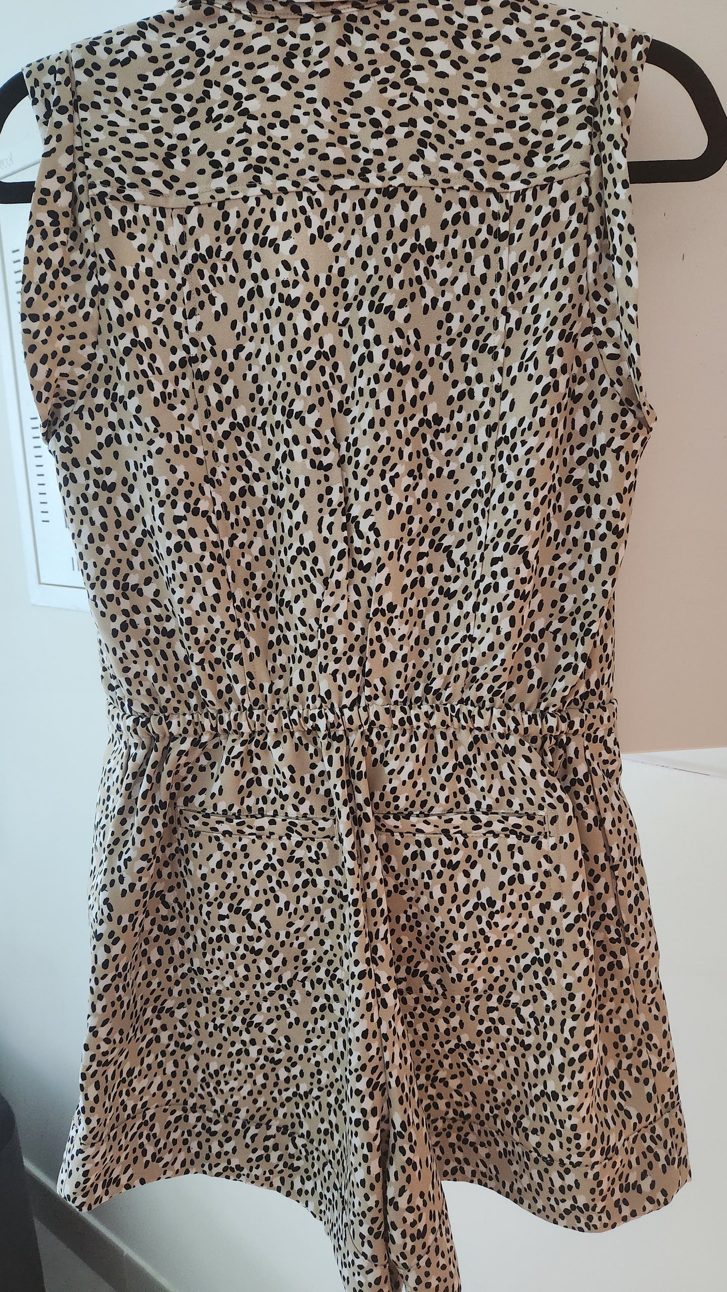 Banana Republic Animal Print Sleeveless Playsuit / Romper