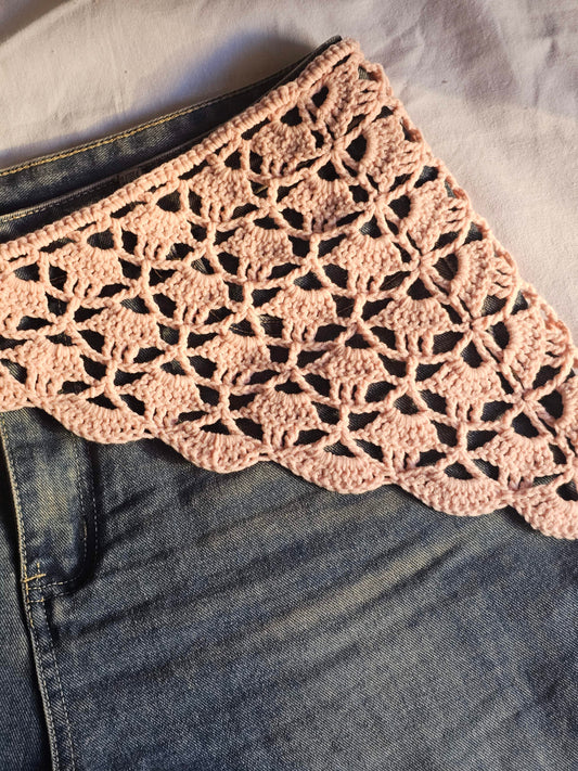 Crochet Bandana (Pink)