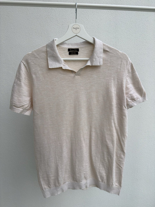 Massimo Dutti  light pink polo shirt– Smart Casual – Excellent Condition