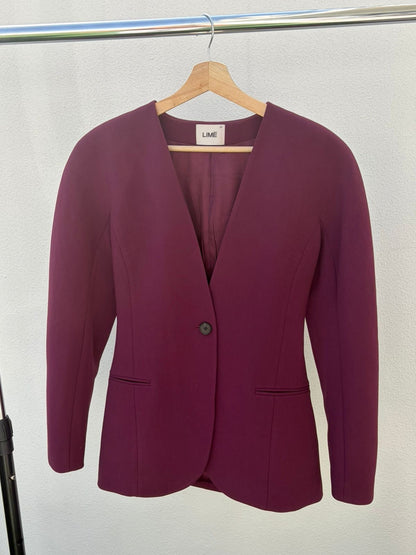 Plum Tailored Blazer – Lime