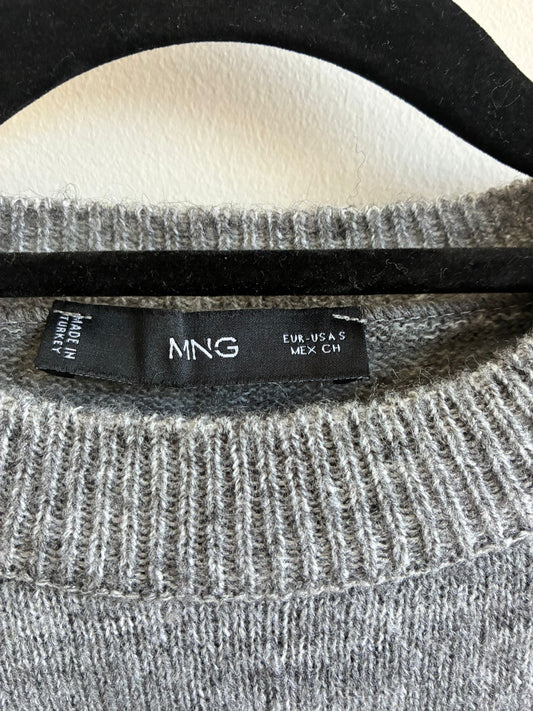 MNG Mango Grey Marl Crew Neck Sweater