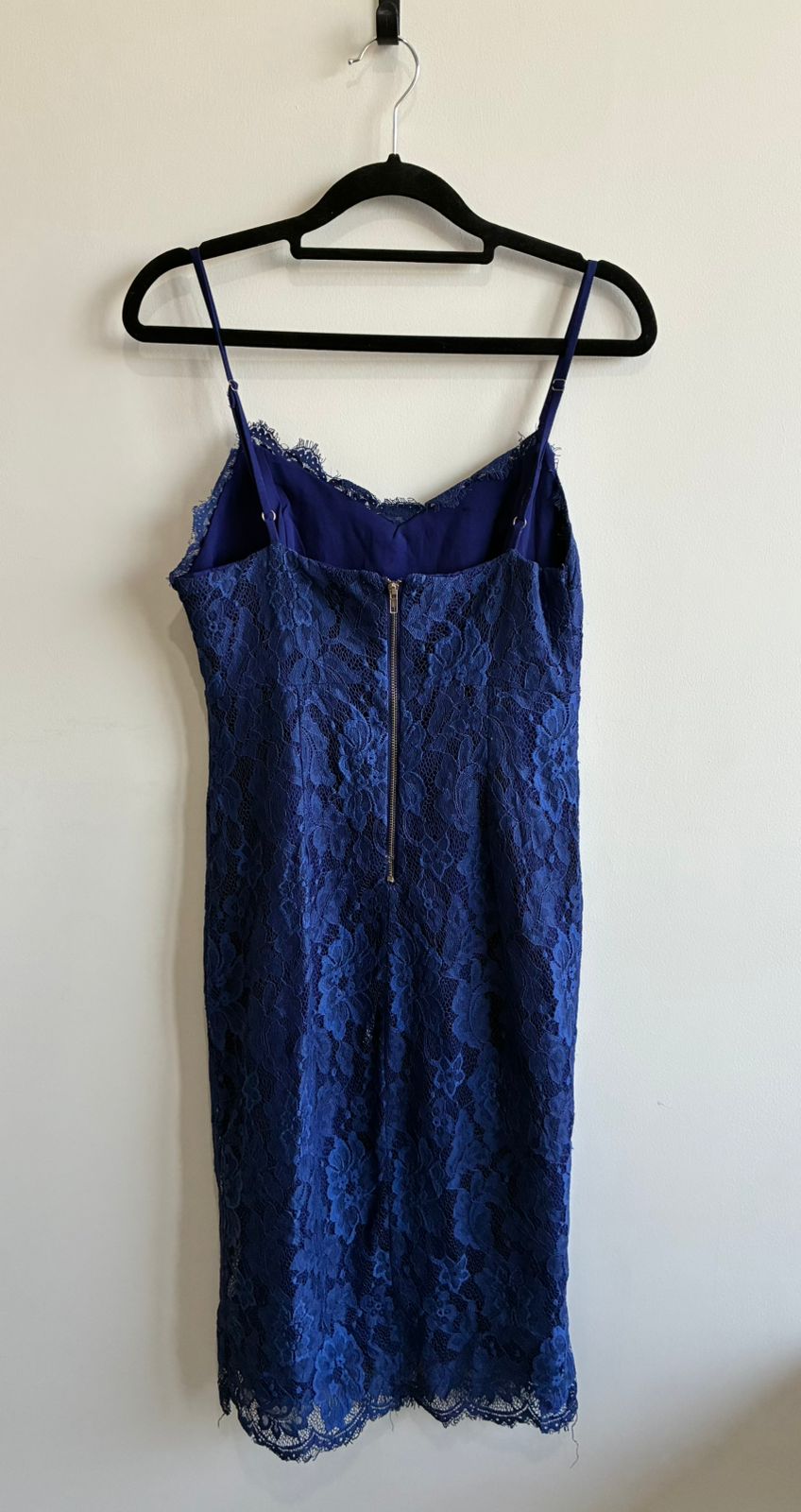 Missguided Royal Blue Lace Bodycon Midi Dress – UK 10