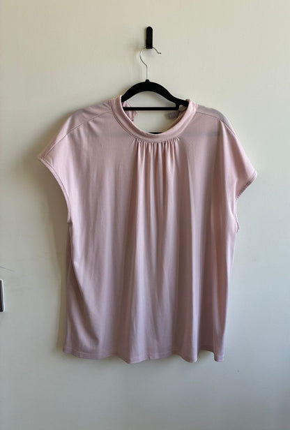 H&M Blush Pink Cap Sleeve Top with Cut-Out Back