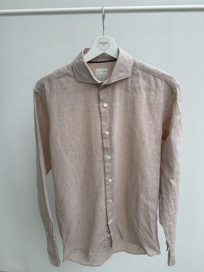 Light pink linen button-down shirt from Sacoor one