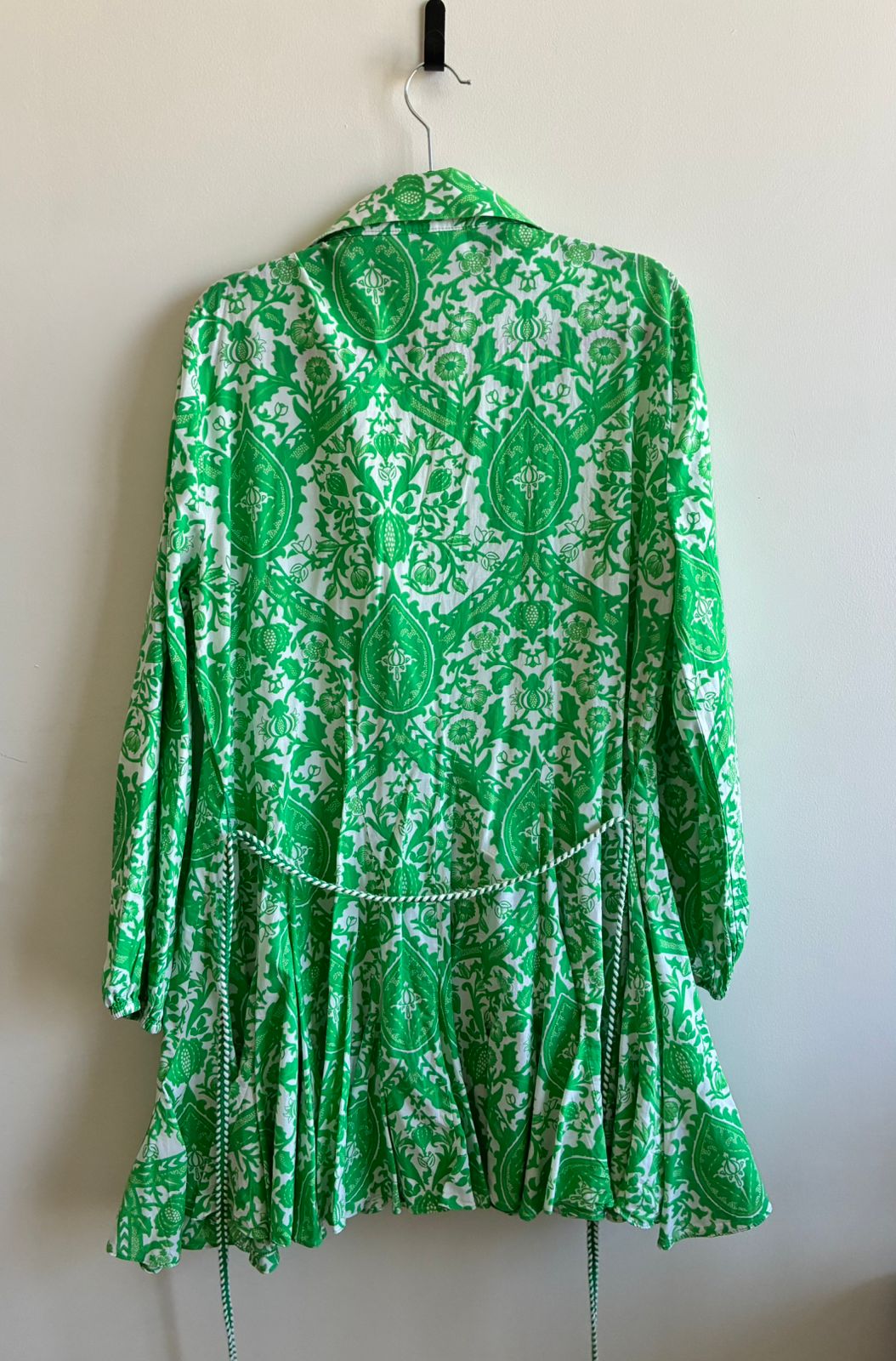 Zara Green Print Shirt Dress