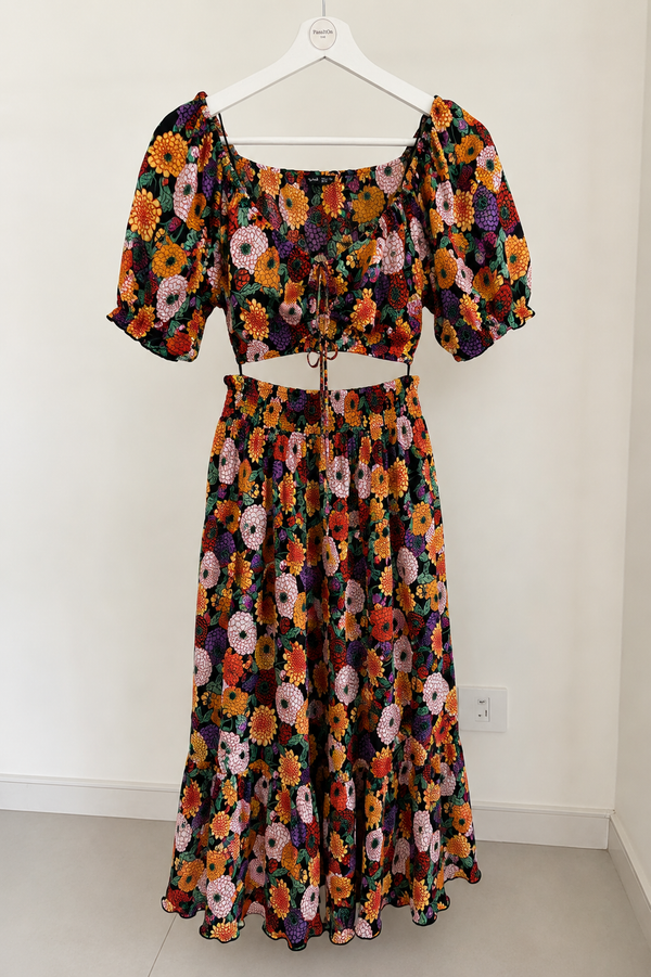 Floral Two-Piece Co-Ord Set – Size 14