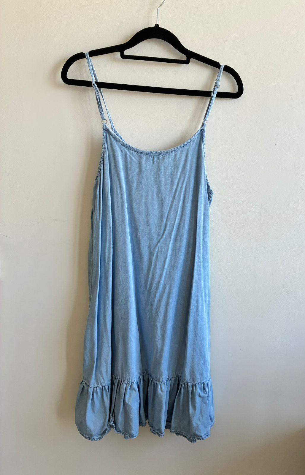 Chambray Light Denim Cami Slip Dress