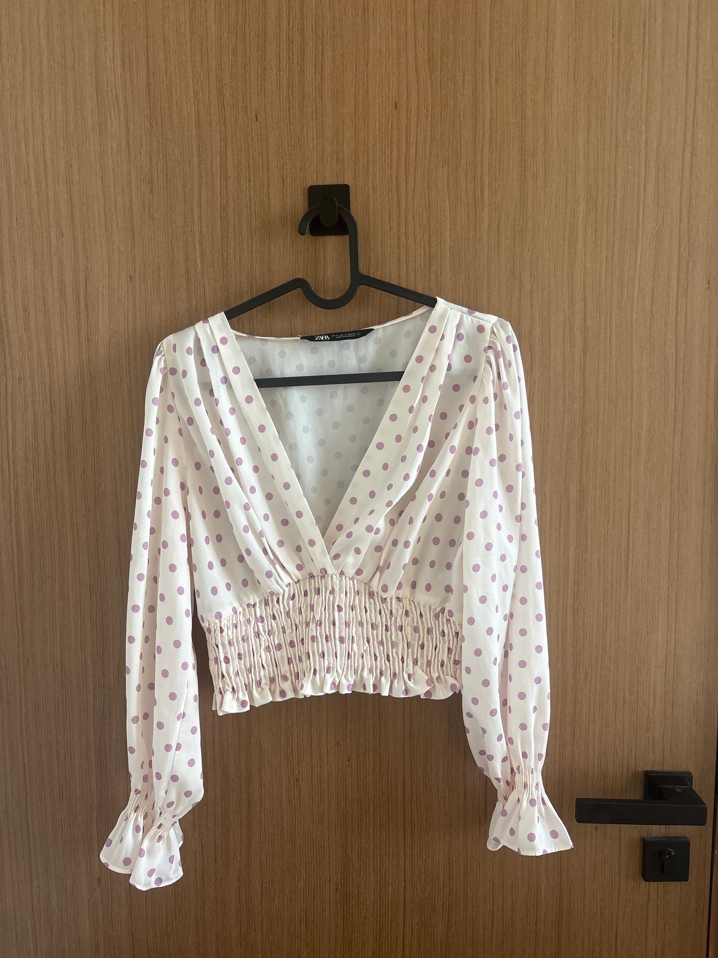 Zara polka dot top