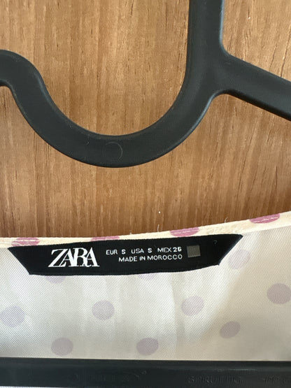 Zara polka dot top