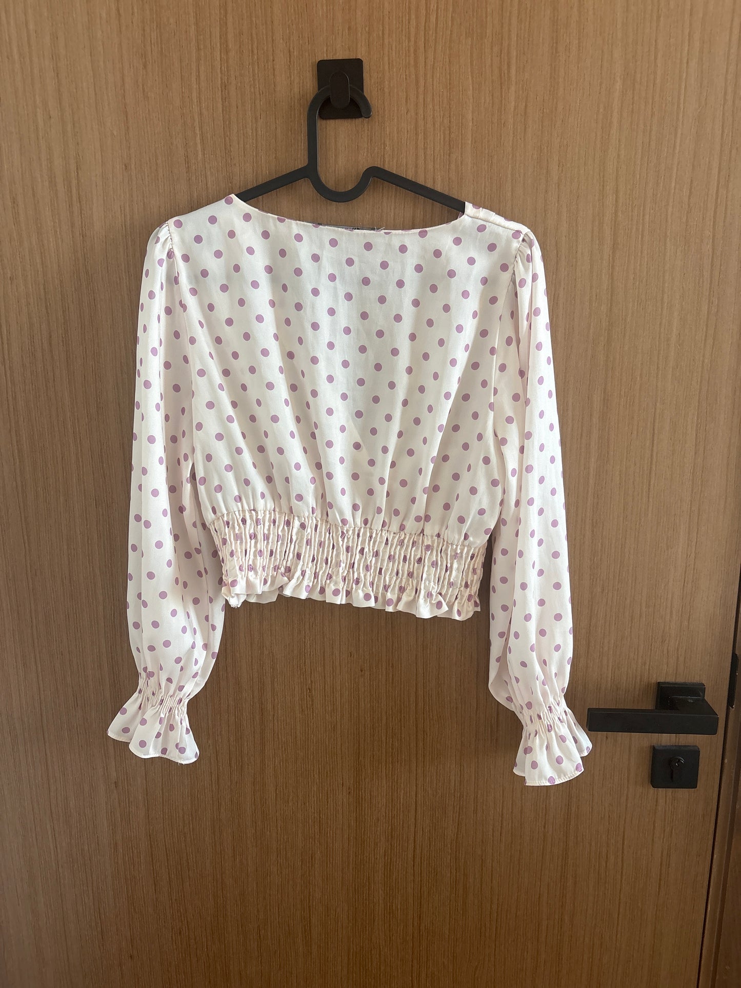 Zara polka dot top