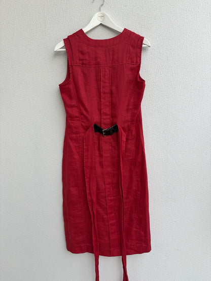 ZARA Basic Sleeveless Midi Dress – Red