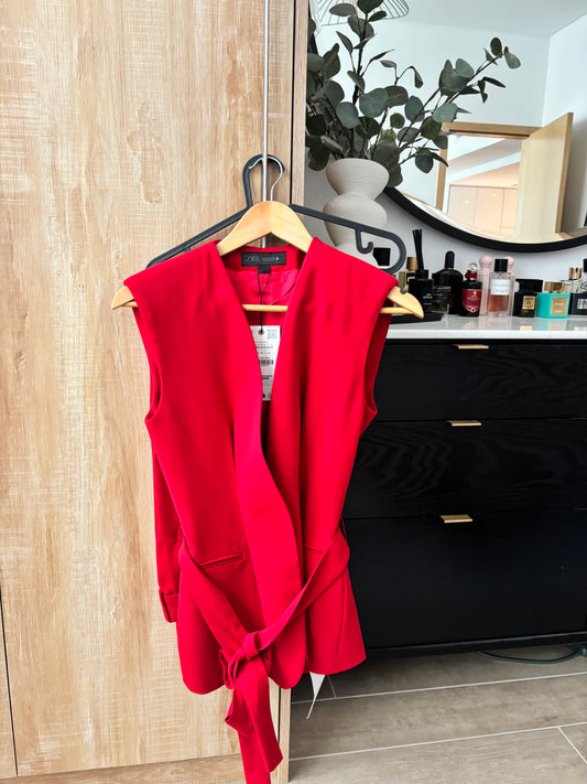 NEW with tags - Zara Red Sleeveless Suit