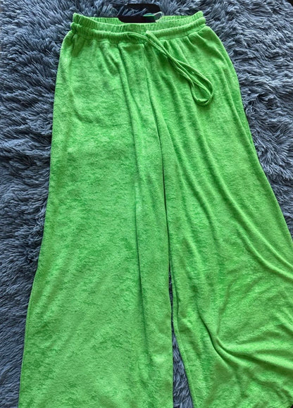 Pretty Little Thing Green Towel Bikini, Shirt and Pants