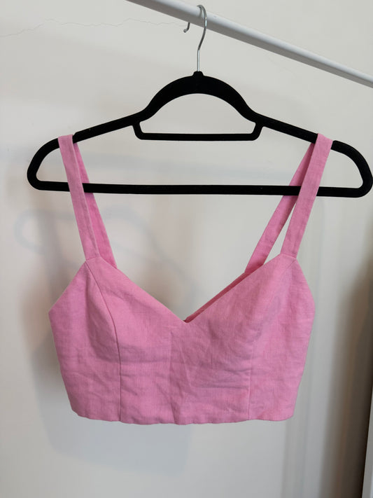 Linen Crop Top