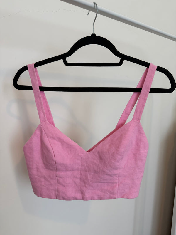 Linen Crop Top