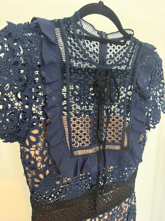 Self-Portrate Lace Dress