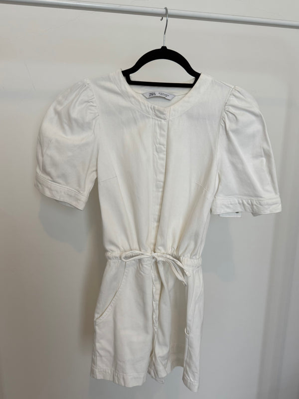 White Denim Playsuit