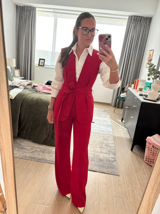 NEW with tags - Zara Red Sleeveless Suit