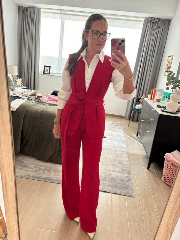 NEW with tags - Zara Red Sleeveless Suit