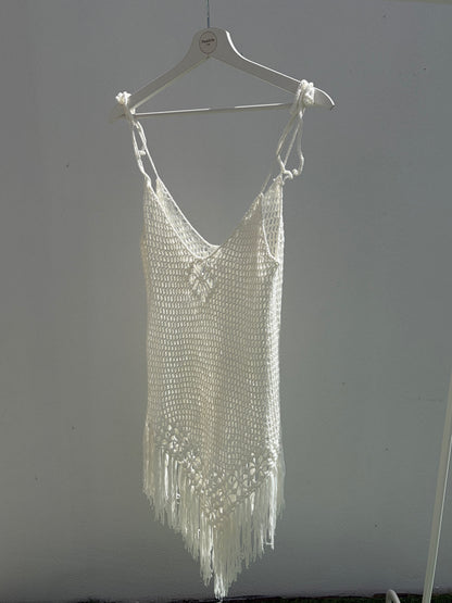 boho- style crochet beach dress
