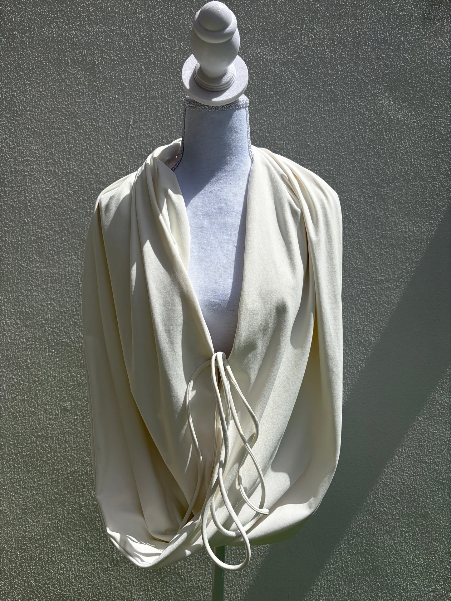 A bold white two-piece set