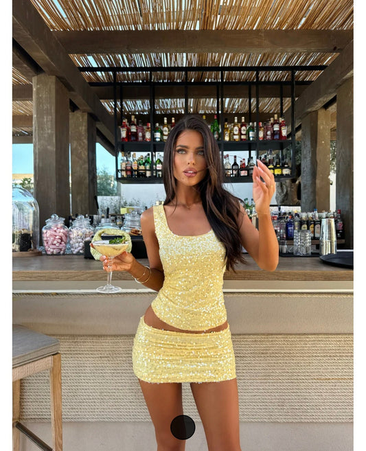 Sequin two piece