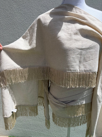 A stunning cream two-piece co-ord set