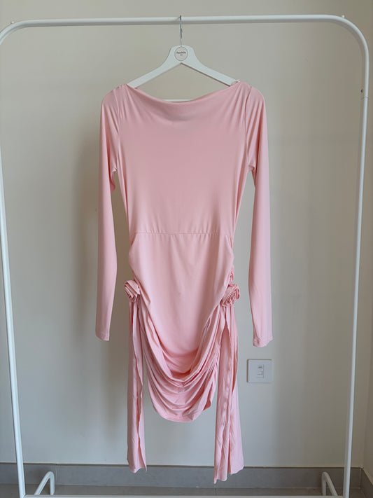 blush pink mini dress