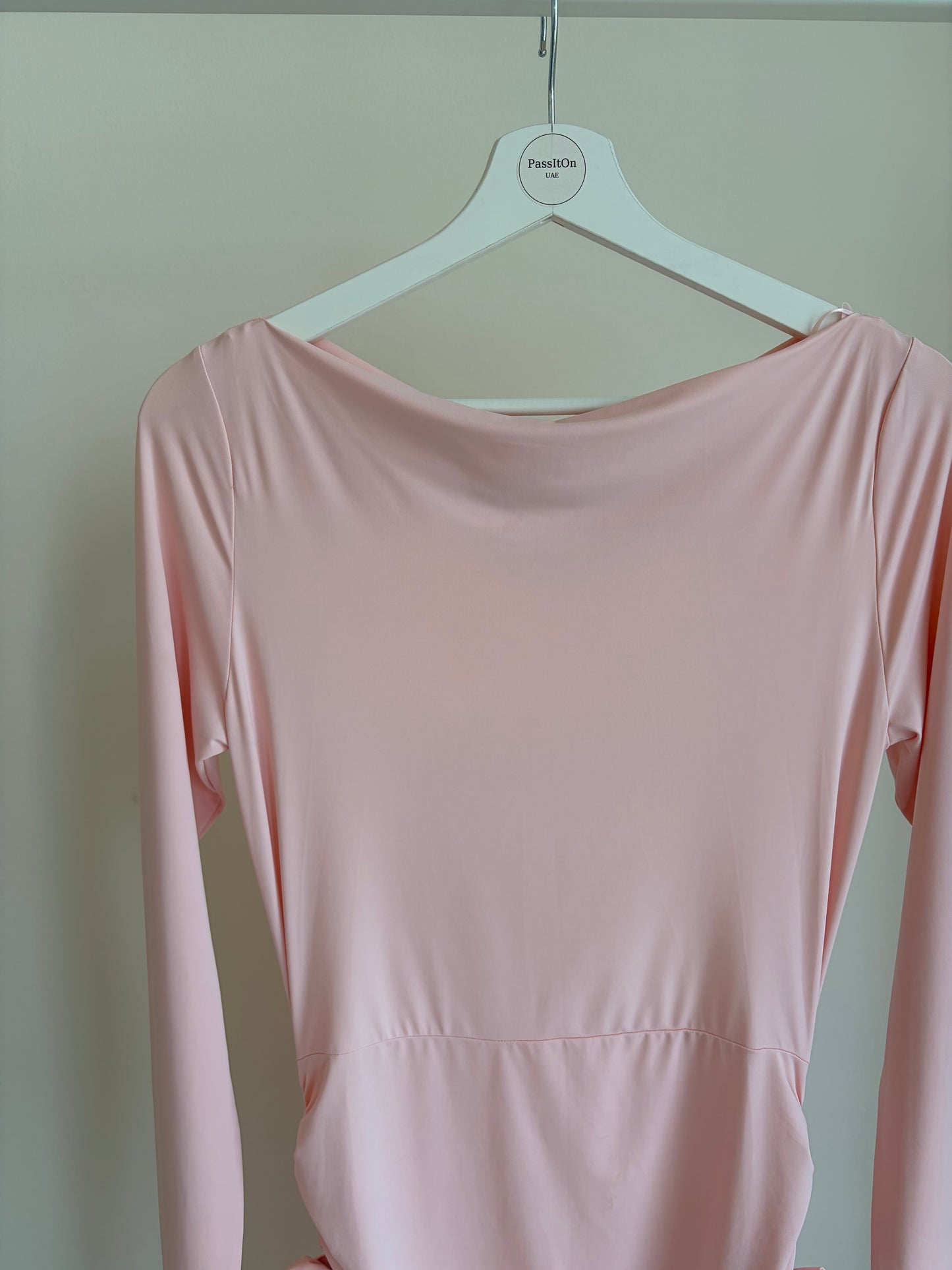 blush pink mini dress