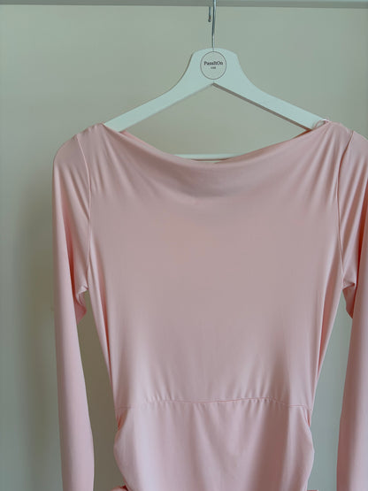 blush pink mini dress