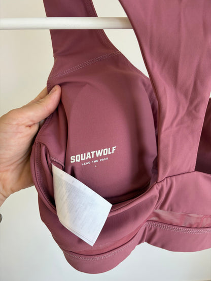 Squatwolf Mauve Sports Bra (Racerback)