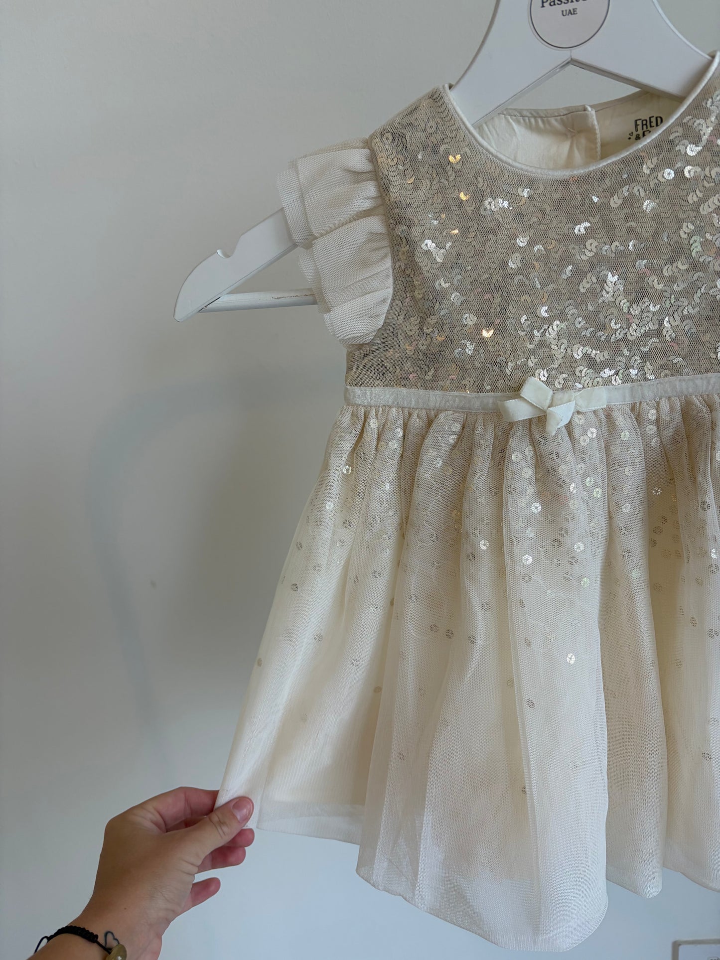 Cream Sequin Tulle Baby Dress – Fred & Flo (New with Tags)