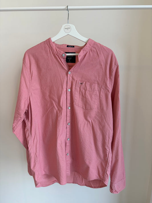 Pink Slim Fit Button-Up Shirt – Hollister