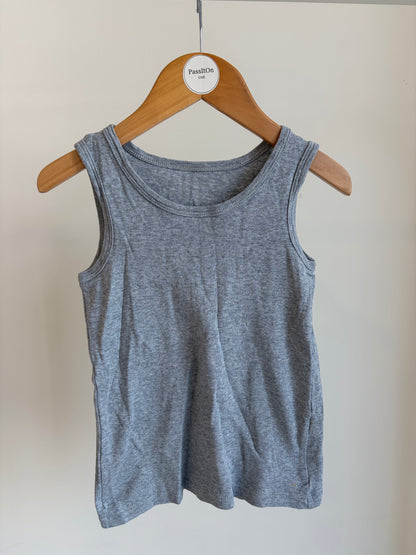 Grey Cotton Tank Top (Kids)