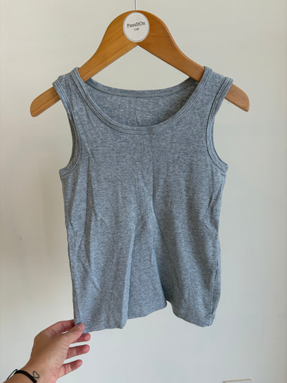 Grey Cotton Tank Top (Kids)