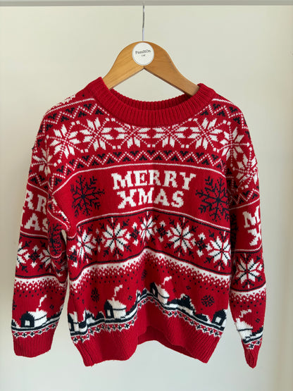 Christmas Knit Sweater – “Merry Xmas”